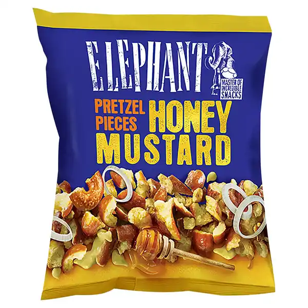 Bild 1 von ELEPHANT Pretzel Pieces 125 g, Honey & Mustard
