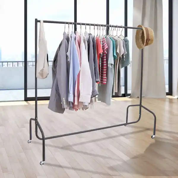 Bild 2 von Kleiderständer Garderobenständer Kleiderwagen Rollgarderobe aus Metall