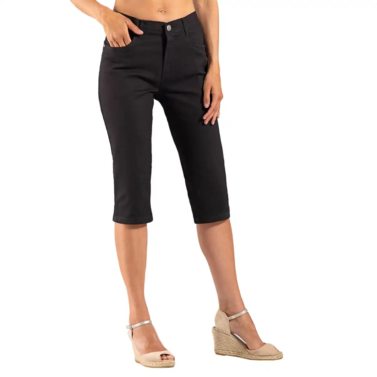 Bild 1 von Twill-Capri-Hose 3/4 für Damen