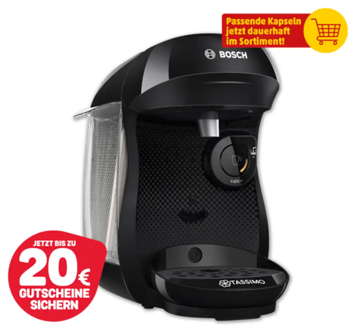 Bild 1 von BOSCH TASSIMO Kapselmaschine HAPPY friendly TAS102E*