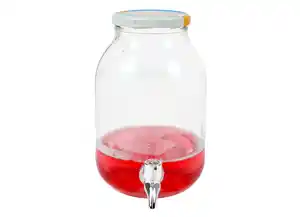 Glas-Getränkespender mit Zapfhahn