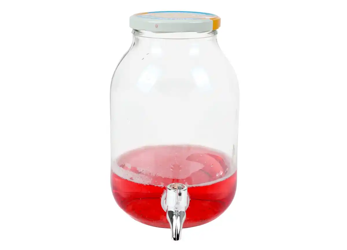 Bild 1 von Glas-Getränkespender mit Zapfhahn