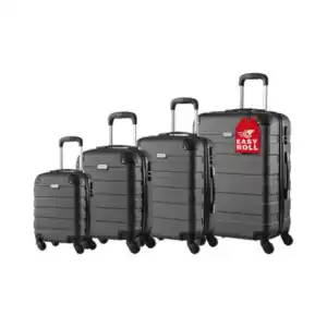 Hartschalenkofferset Essential 4er-Set, schwarz