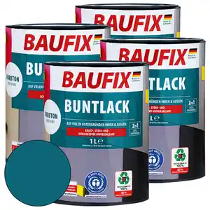 Buntlack Stahlblau 4er-Set