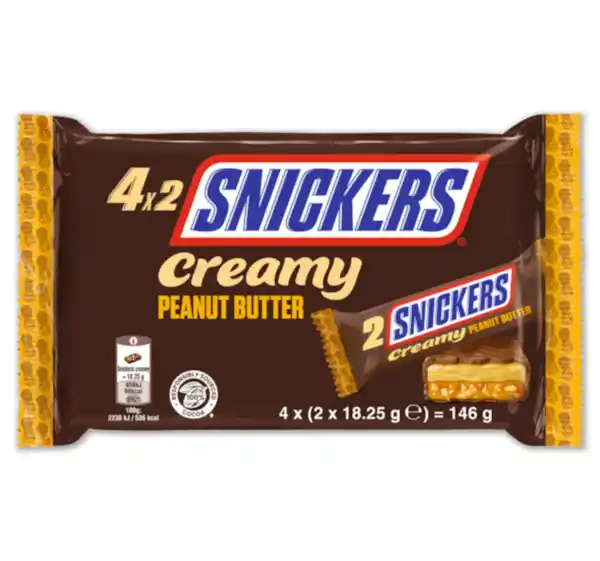 Bild 1 von SNICKERS Creamy Peanut Butter Schokoriegel