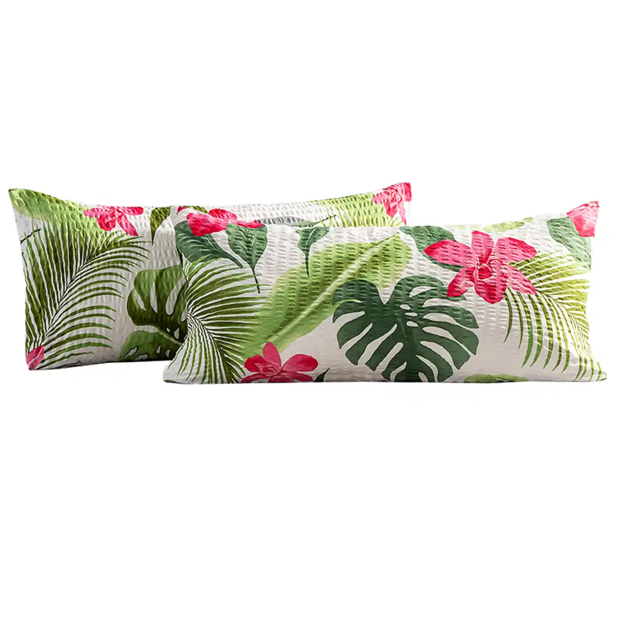 Bild 1 von Mikrofaser-Seersucker-Kissenbezüge 2er-Set, je ca. 40 x 80 cm