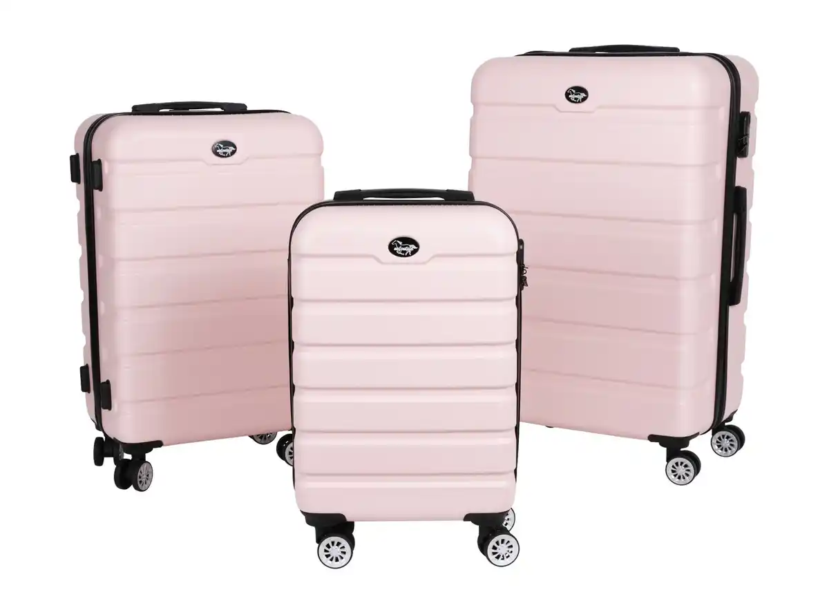 Bild 1 von Kofferset mit Zahlenschloss 3-teilig Zartrosa