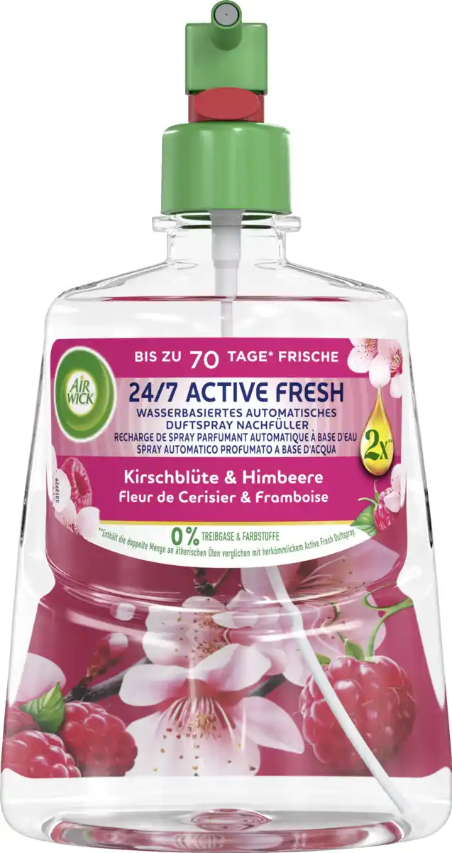 Bild 1 von Air Wick Active Fresh Duftspray Nachfüller Kirschblüte + Himbeere, 228 ml