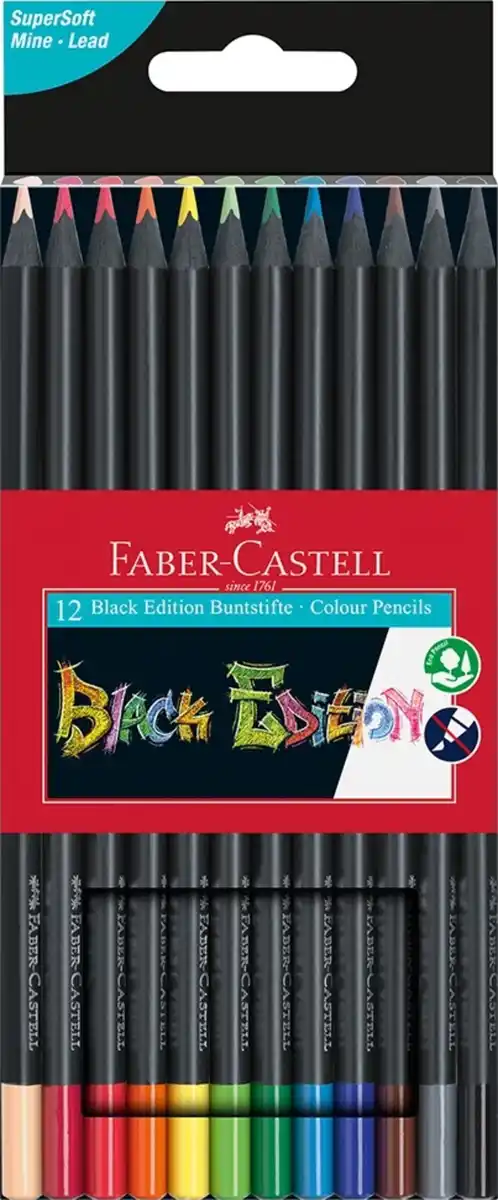 Bild 1 von Faber-Castell Black Edition Buntstifte 12er-Pack