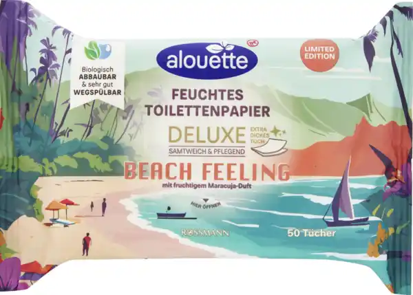 Bild 3 von alouette Feuchtes Toilettenpapier Deluxe Beach Feeling & Summer
