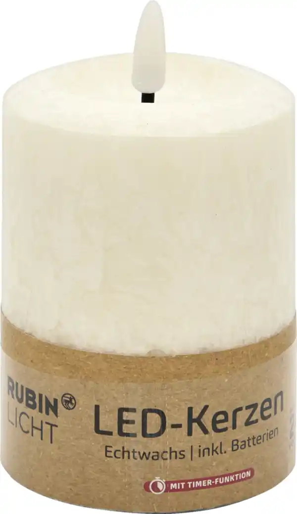 Bild 1 von RUBIN LICHT LED-Kerze, 10 cm, beige