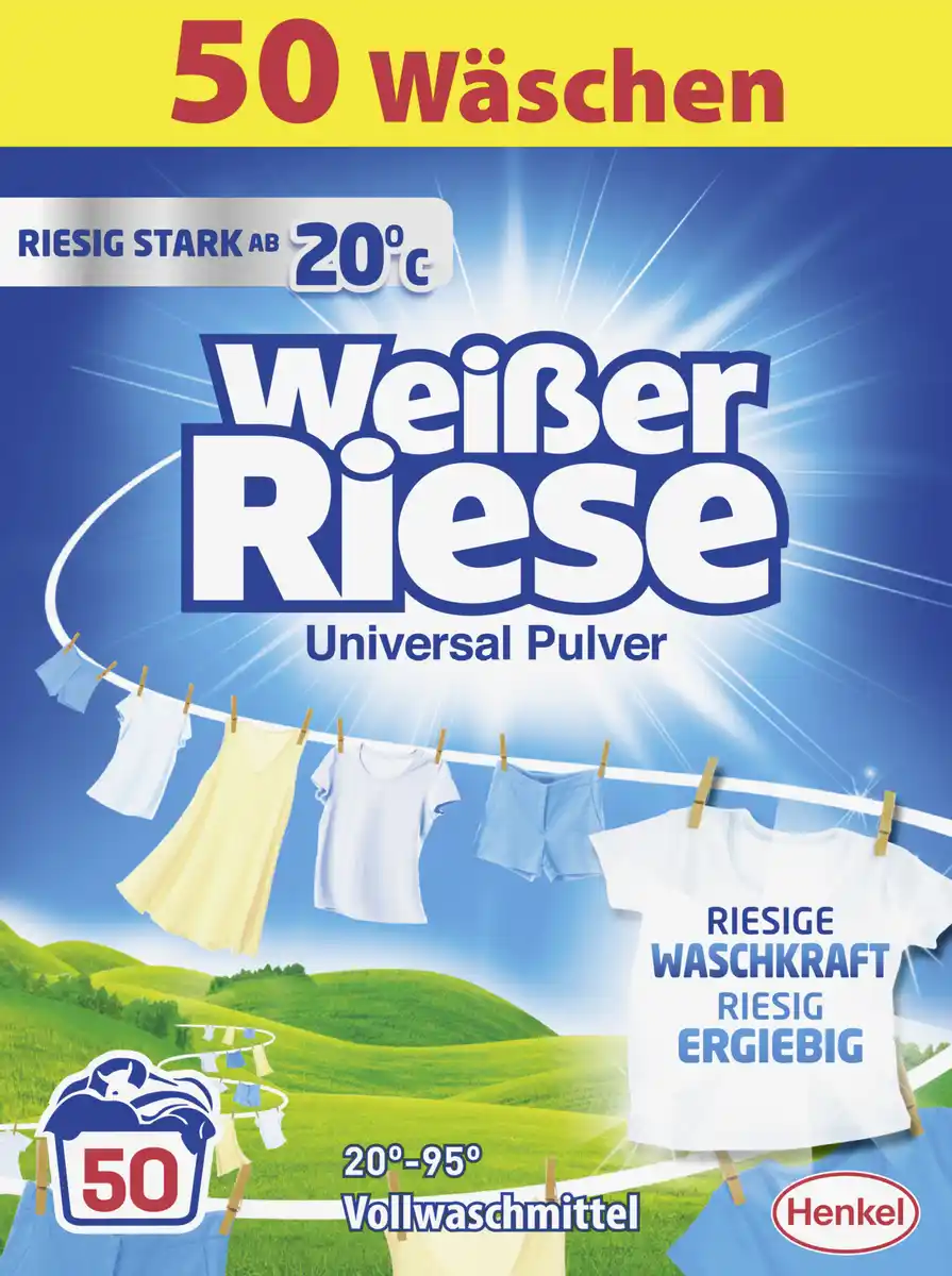 Bild 1 von Weißer Riese Universalwaschmittel Pulver 50 WL