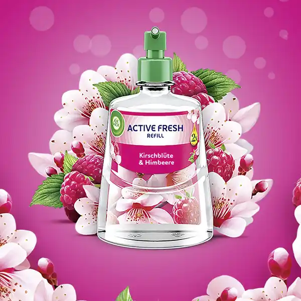 Bild 3 von Air Wick Active Fresh Duftspray Nachfüller Kirschblüte + Himbeere, 228 ml