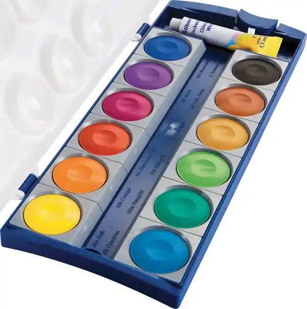 Bild 2 von Pelikan Deckfarbkasten K12 mit 12 Farben und 1 Tube Deckweiß