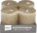 Bild 1 von RUBIN LICHT 4er Set Rustikstumpen 80/68 greige
