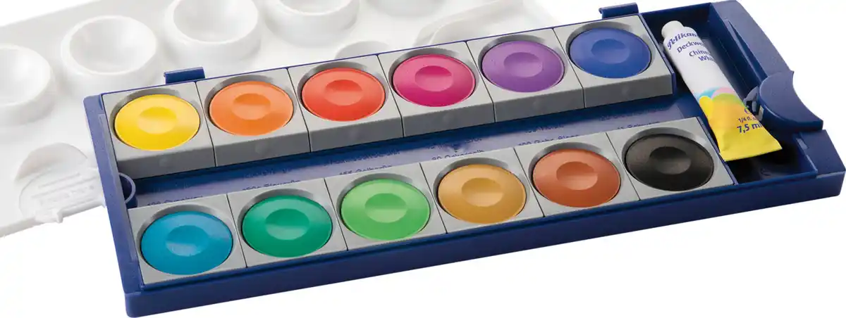 Bild 3 von Pelikan Deckfarbkasten K12 mit 12 Farben und 1 Tube Deckweiß