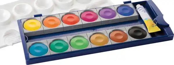 Bild 3 von Pelikan Deckfarbkasten K12 mit 12 Farben und 1 Tube Deckweiß