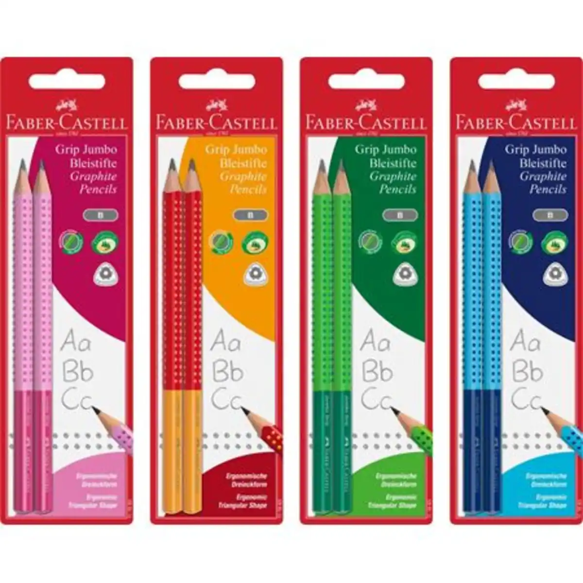 Bild 1 von Faber-Castell 2er Set Bleistift Two Tone Jumbo Grip