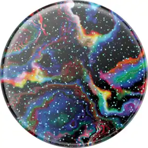 PopSockets PopGrip Premium Glitter Rainbow Void