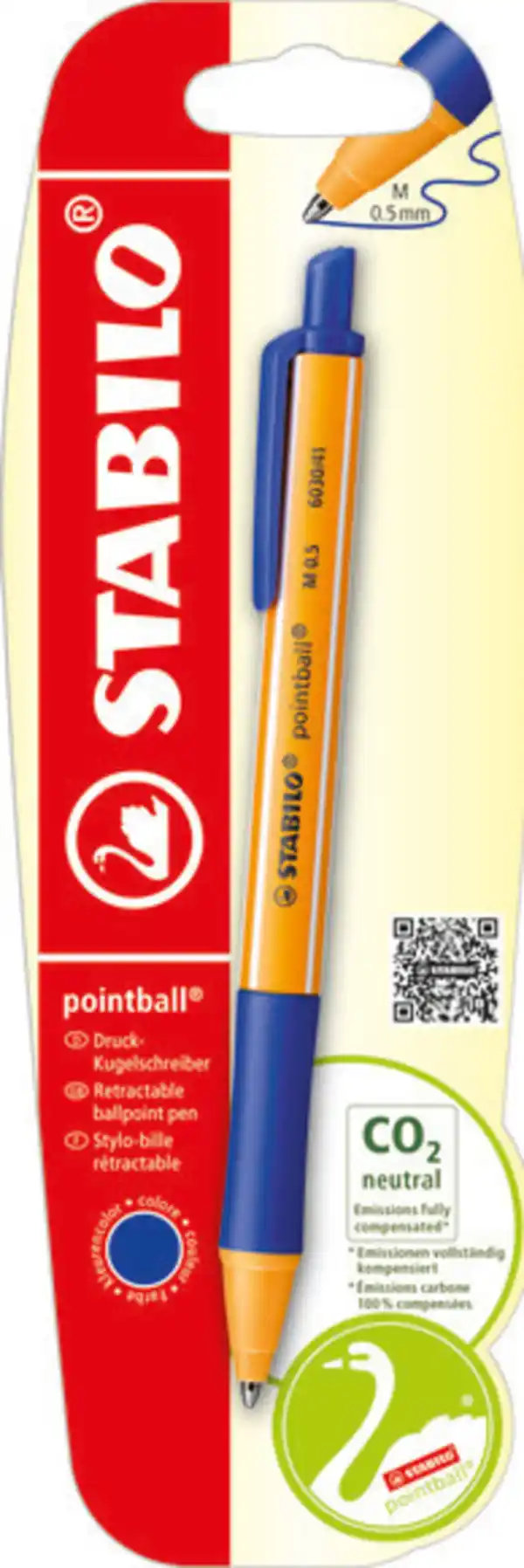 Bild 1 von STABILO pointball® Druck-Kugelschreiber blau