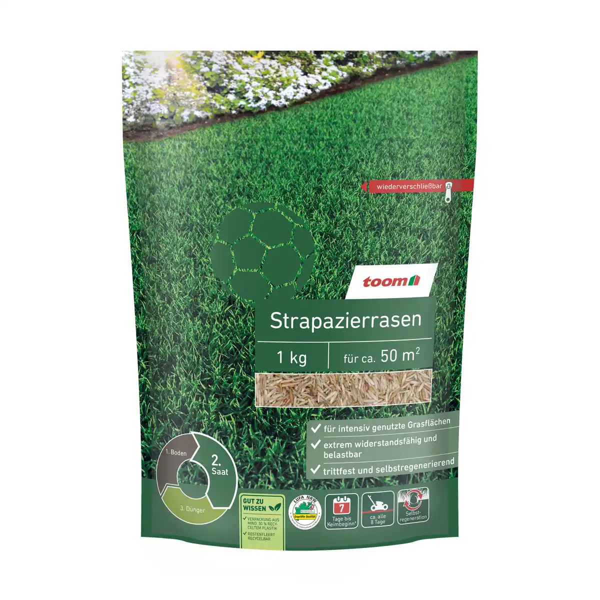 Bild 1 von toom Strapazierrasen 1 kg für ca. 50 m²