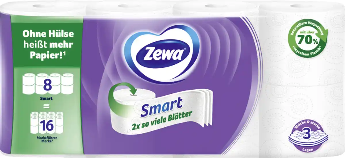 Bild 1 von Zewa Toilettenpapier Smart