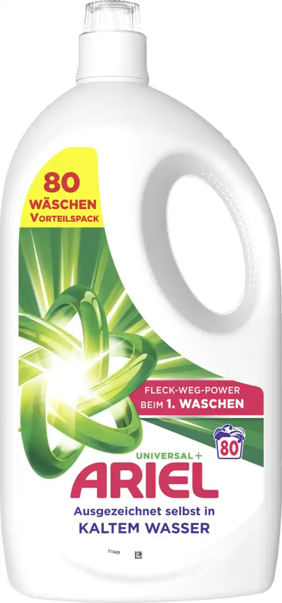 Bild 1 von Ariel Vollwaschmittel Flüssig Regulär 80WL, 80 WL
