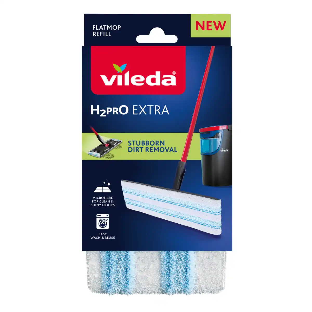 Bild 1 von Vileda Ersatzbezug für 'H2Pro Flat Mop' Microfaser