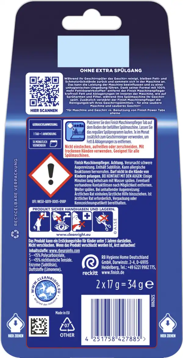 Bild 2 von Finish Maschinenpfleger Tabs