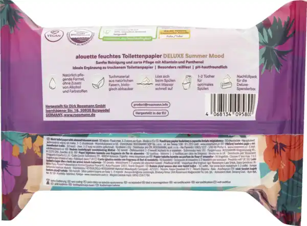 Bild 2 von alouette Feuchtes Toilettenpapier Deluxe Beach Feeling & Summer