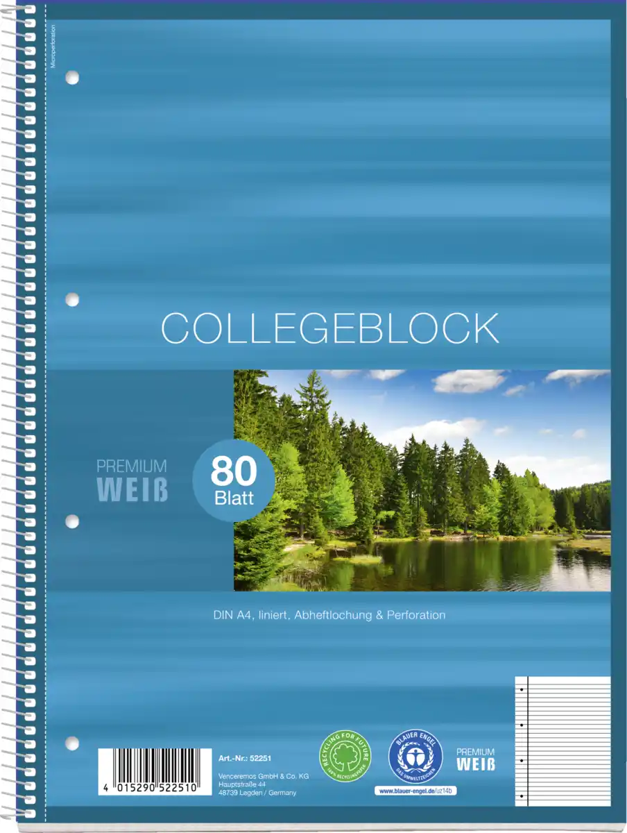 Bild 1 von Venceremos Collegeblock A4 liniert