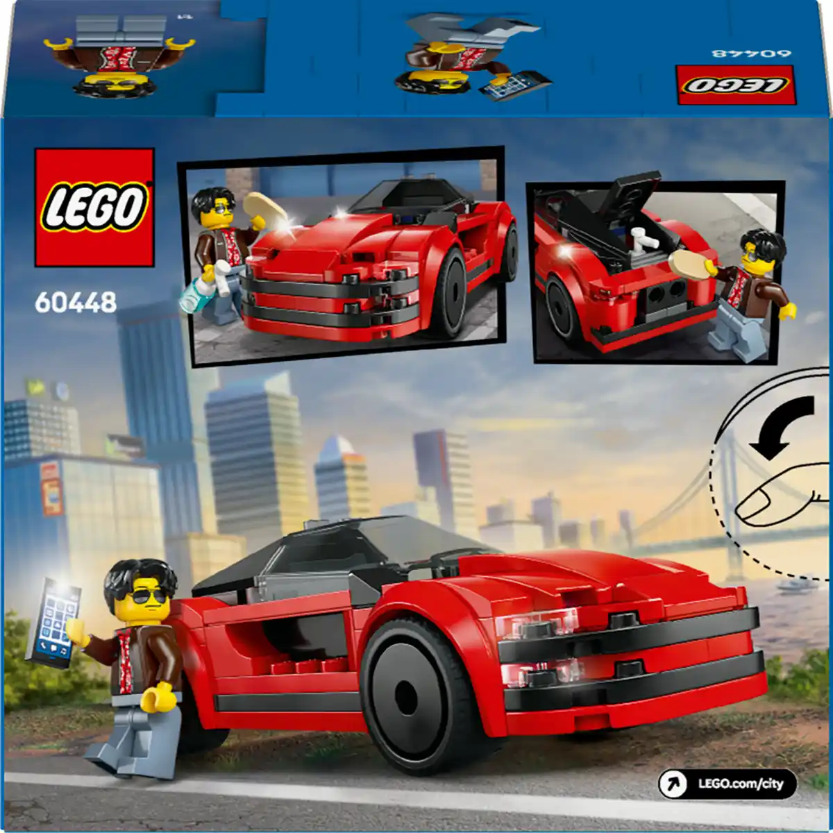 Bild 3 von LEGO CITY 60448 Roter Sportwagen