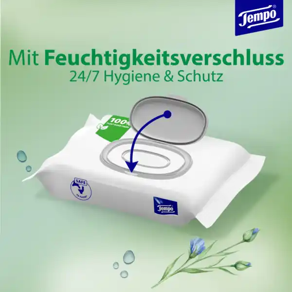 Bild 2 von Tempo Feuchte Toilettentücher Mandelmilch Duo-Vorteilspack