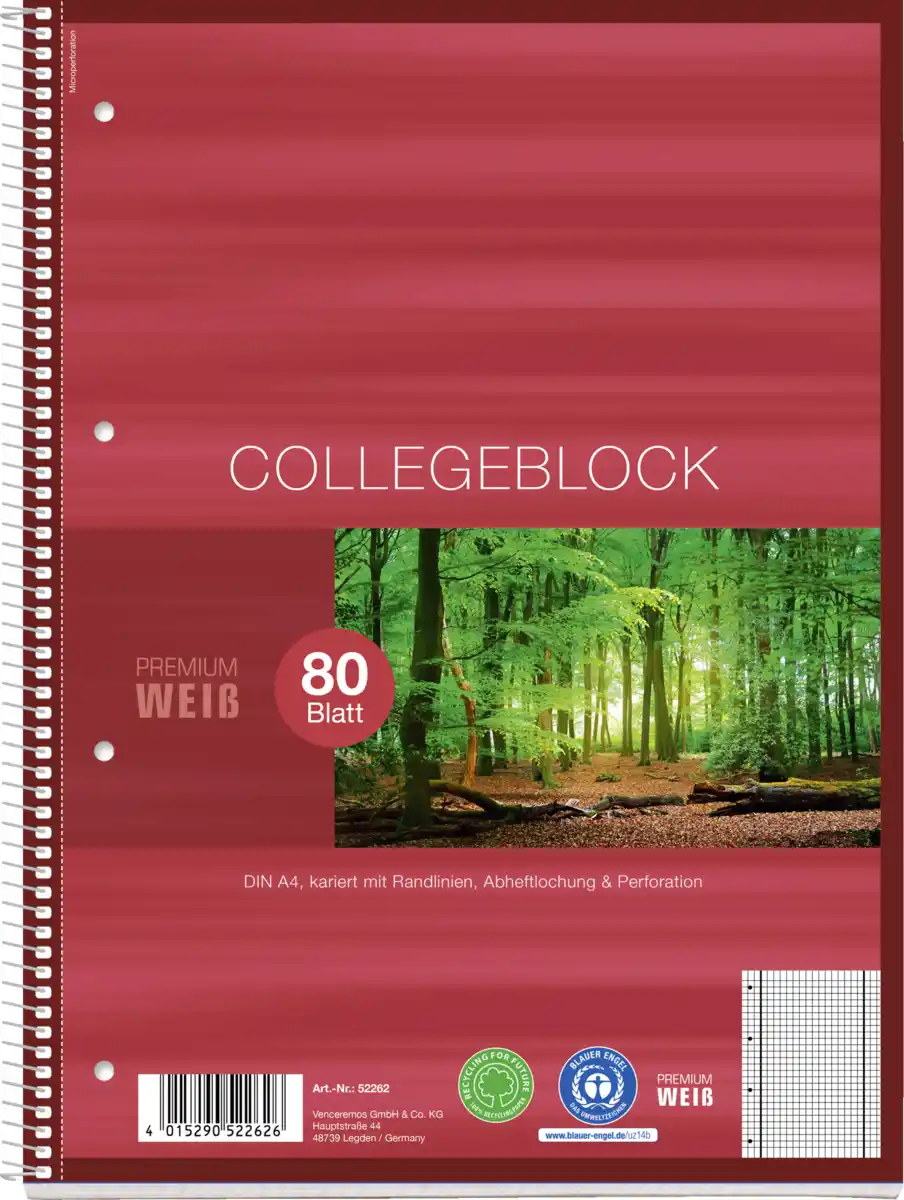 Bild 1 von Venceremos Collegeblock DIN A4 kariert