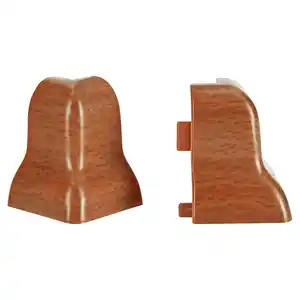 toom Außenecke für Sockelleiste geschwungen Lapacho Chocolate, 2 Stück