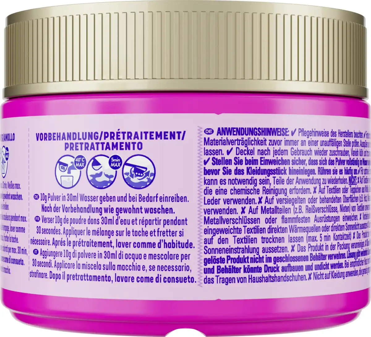 Bild 4 von Vanish Oxi Action Pulver Pink Fleckenentferner, 250 g