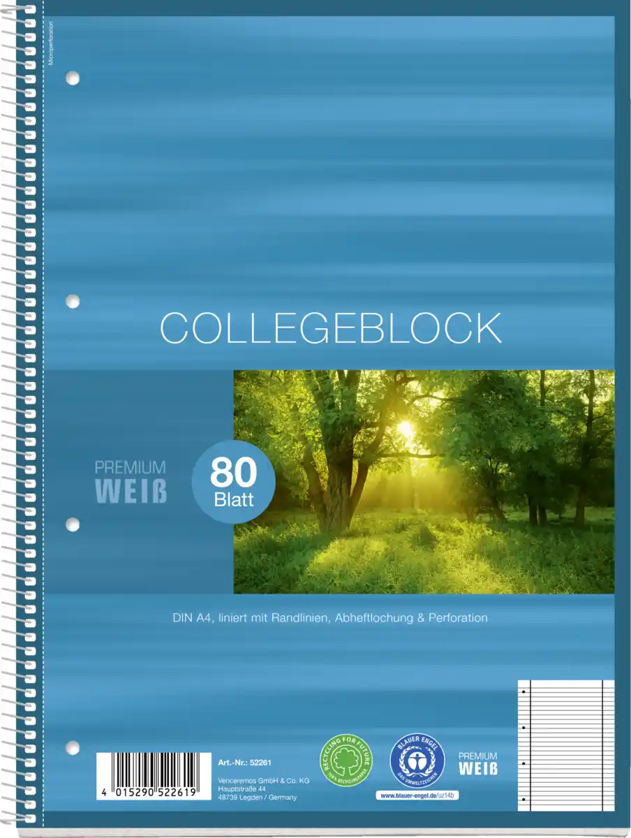 Bild 1 von Venceremos Collegeblock DIN A4 liniert