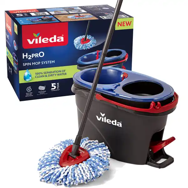 Bild 1 von Vileda Bodenwischer-Set 'H2PrO Spin Mop' 3-teilig