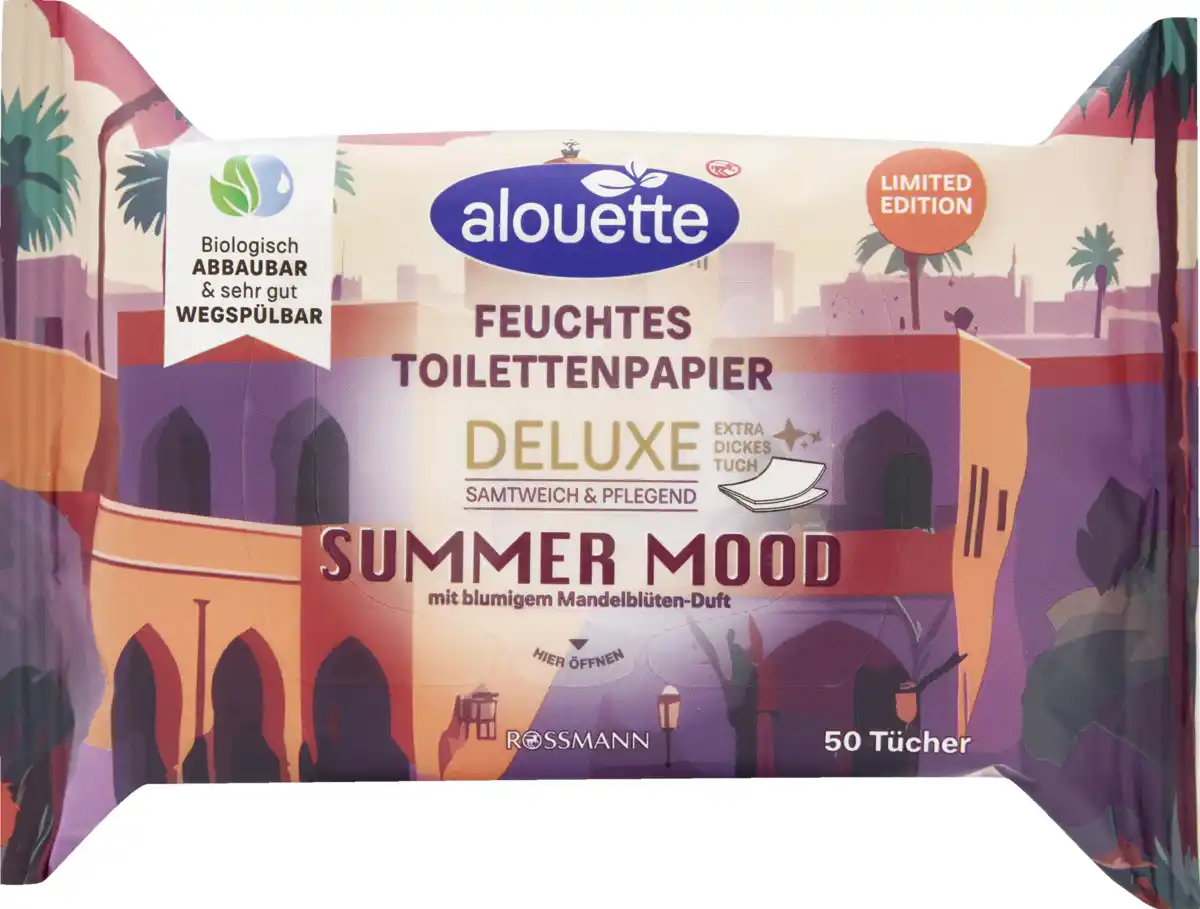 Bild 1 von alouette Feuchtes Toilettenpapier Deluxe Beach Feeling & Summer
