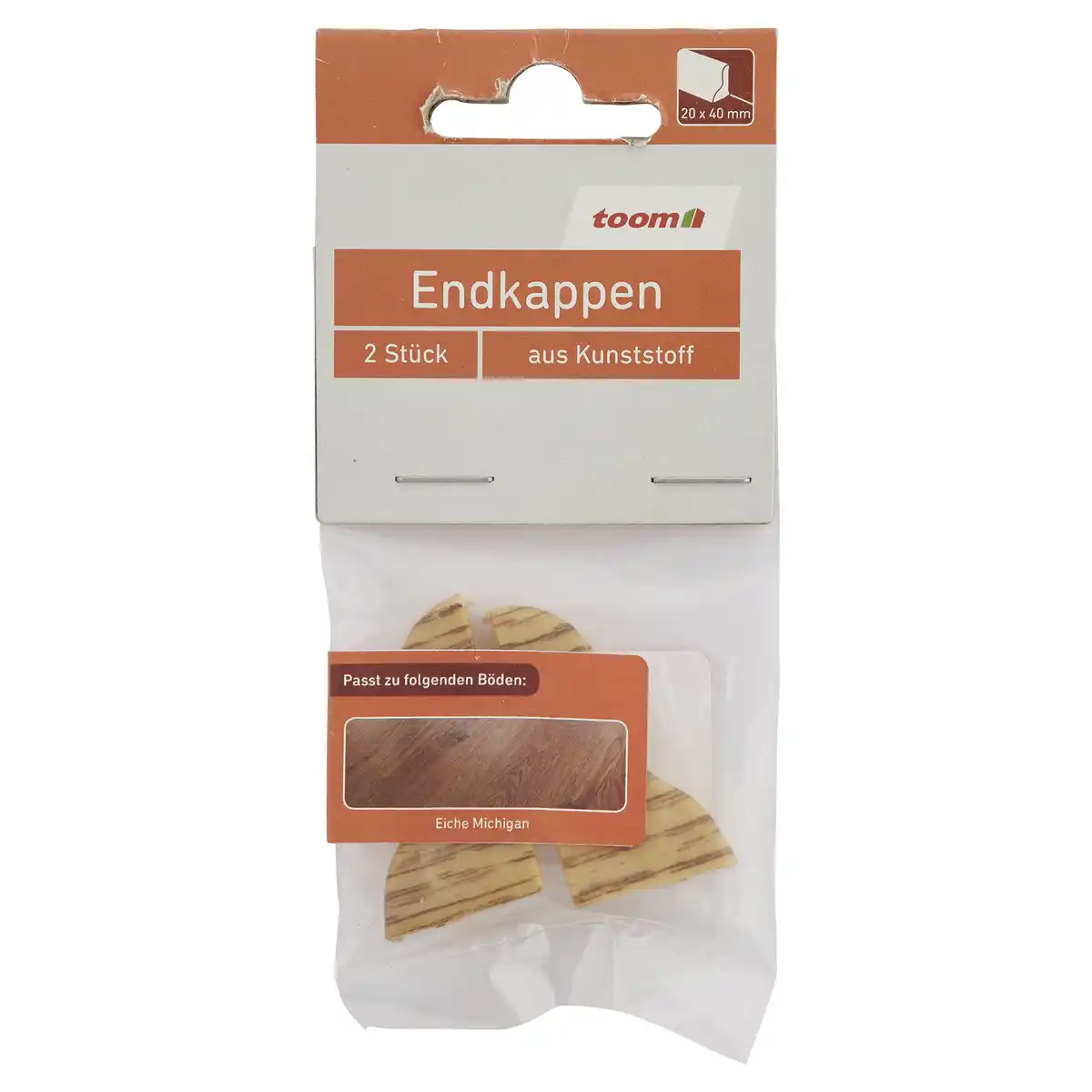 Bild 1 von toom Endkappen Kunststoff Eiche Michigan 2 Stk.