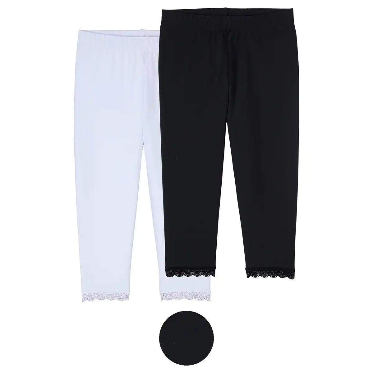 Bild 1 von UP2FASHION BASICS D Radler Capri Leggings Spitze 2er - Lang