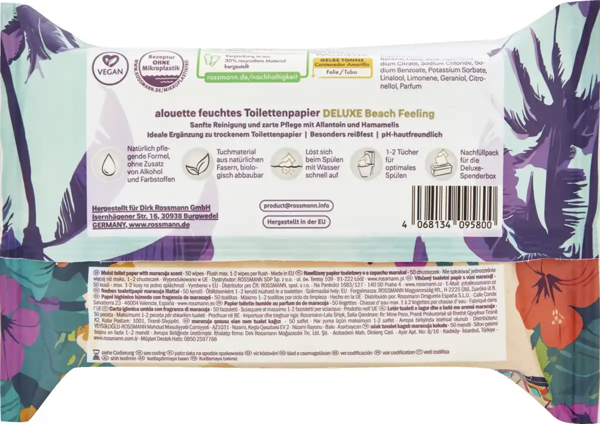 Bild 4 von alouette Feuchtes Toilettenpapier Deluxe Beach Feeling & Summer
