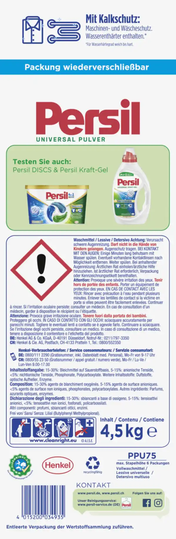 Bild 2 von Persil Waschpulver Universal 75WL, 75 WL