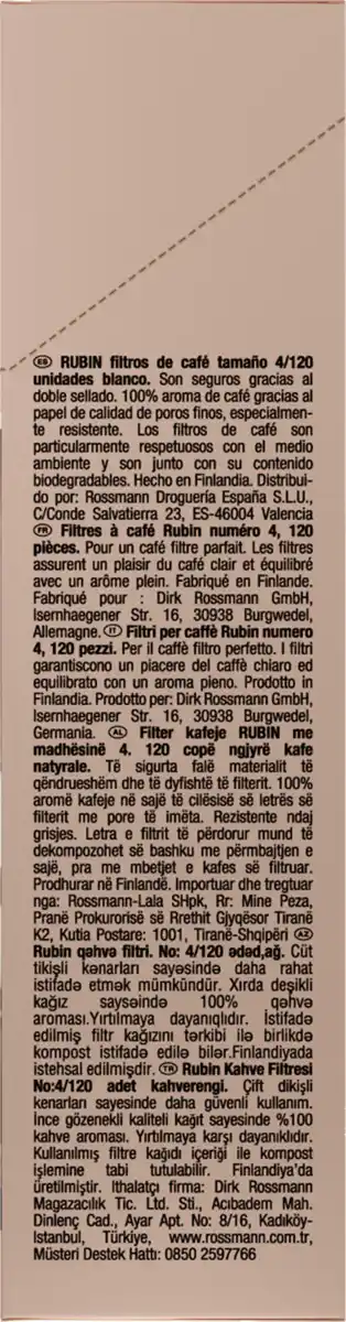 Bild 3 von RUBIN Kaffeefilter weiß Gr. 4