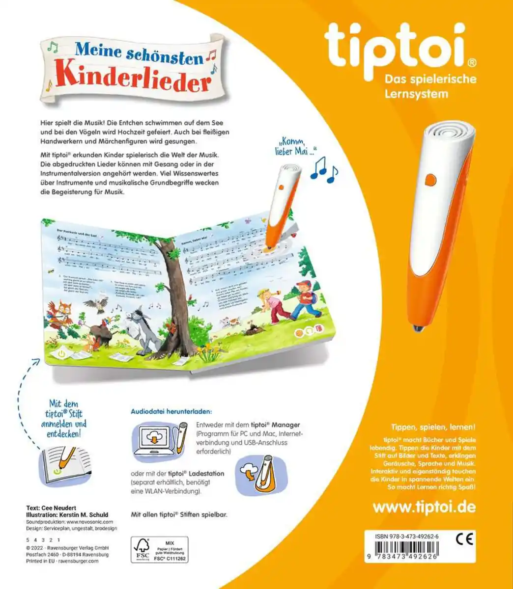 Bild 2 von Ravensburger Tiptoi Buch Meine schönsten Kinderlieder