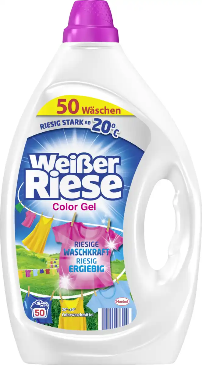 Bild 1 von Weißer Riese Colorwaschmittel Flüssig 50 WL