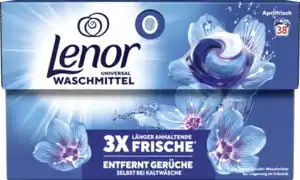 Lenor Vollwaschmittel Flüssig All-in-1 Pods Aprilfrisch 38WL, 38 WL
