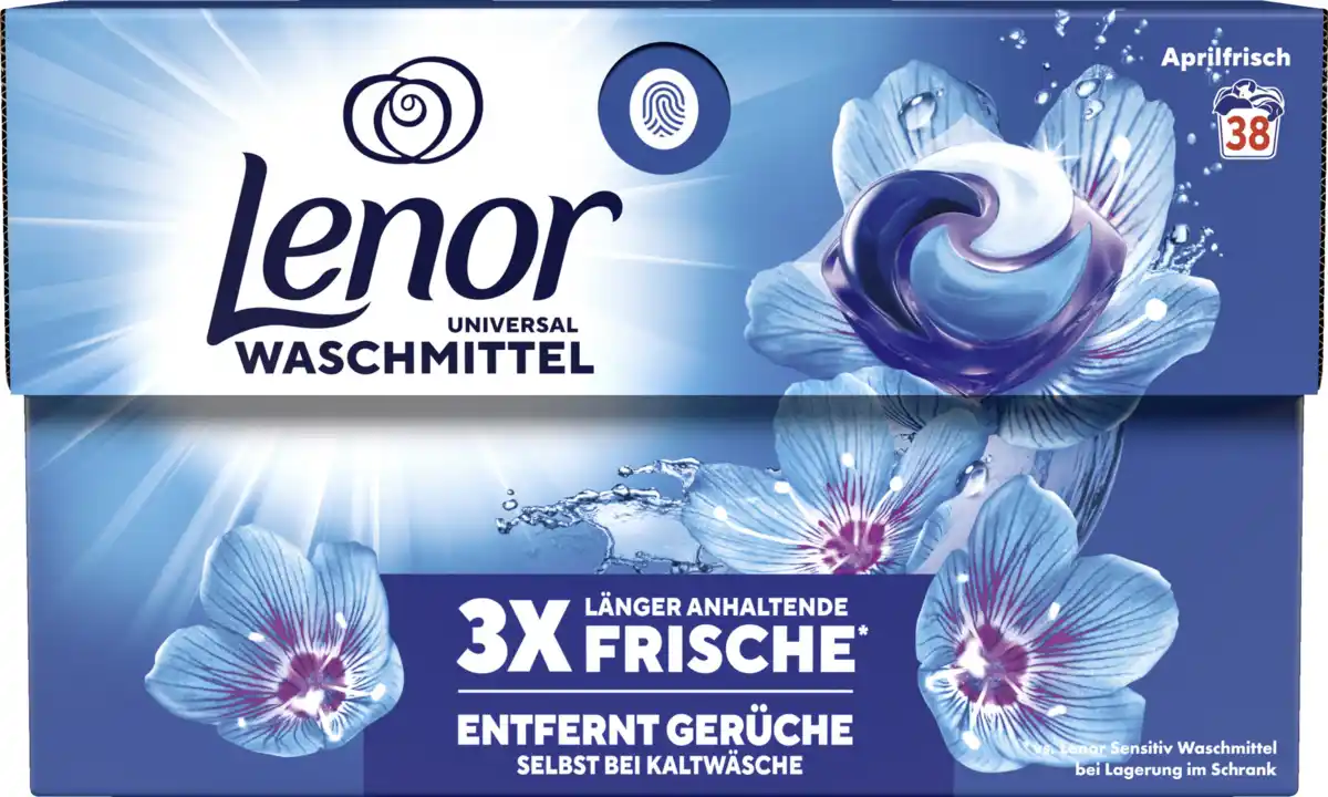 Bild 1 von Lenor Vollwaschmittel Flüssig All-in-1 Pods Aprilfrisch 38WL, 38 WL