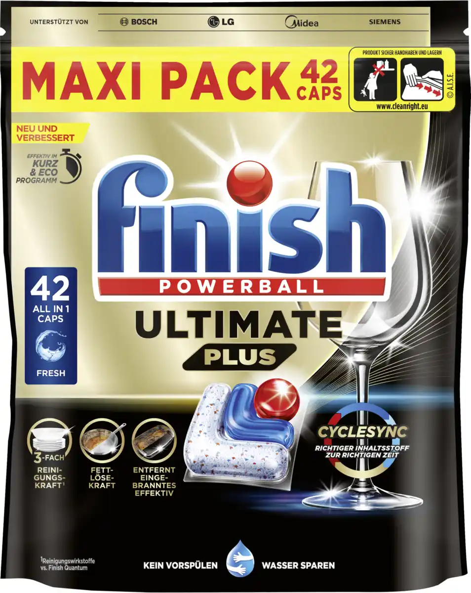 Bild 1 von Finish Ultimate Plus Fresh Caps Maxipack
