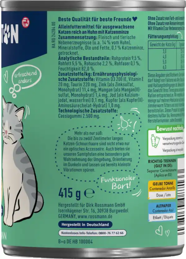 Bild 3 von Winston Menü reich an Huhn mit Katzenminze, 400 g